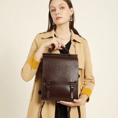 Female Genuine Leather Rucksack