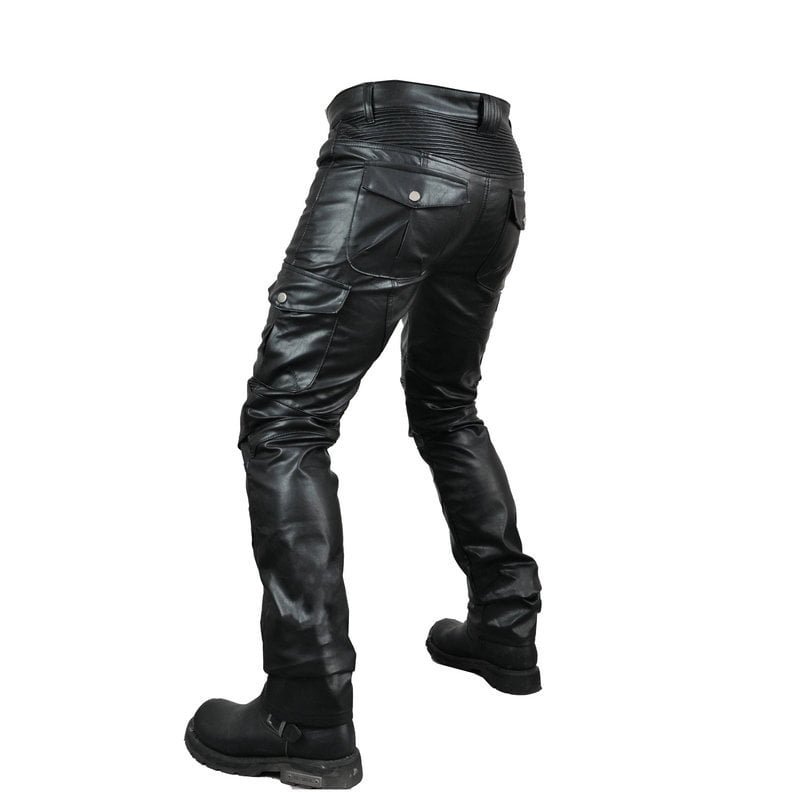 Bike Rider Multiple-pocket Anti-fall Leather Racing Pants - NANNING ...