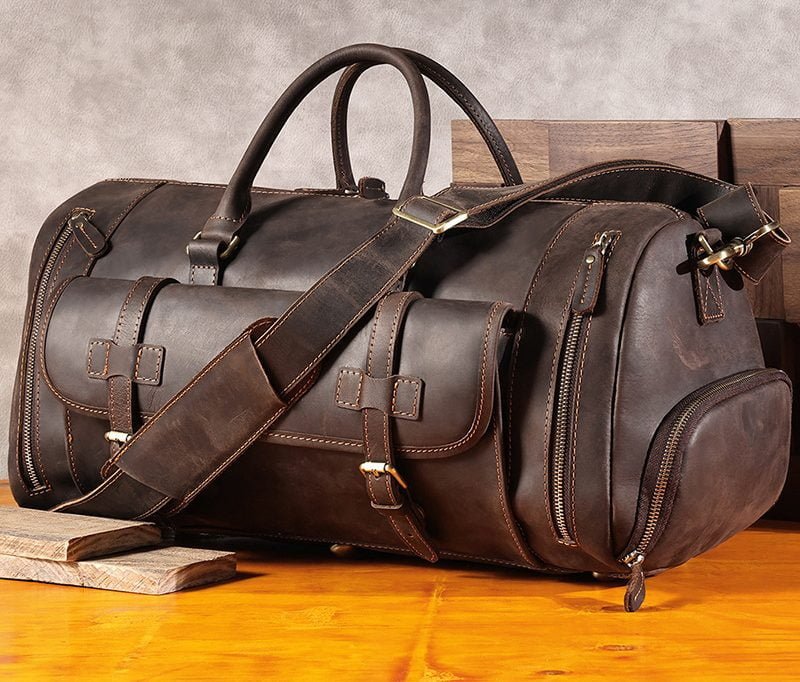 Retro Genuine Leather Travel Bag - NANNING SIAM INTERNATIONAL TRADING