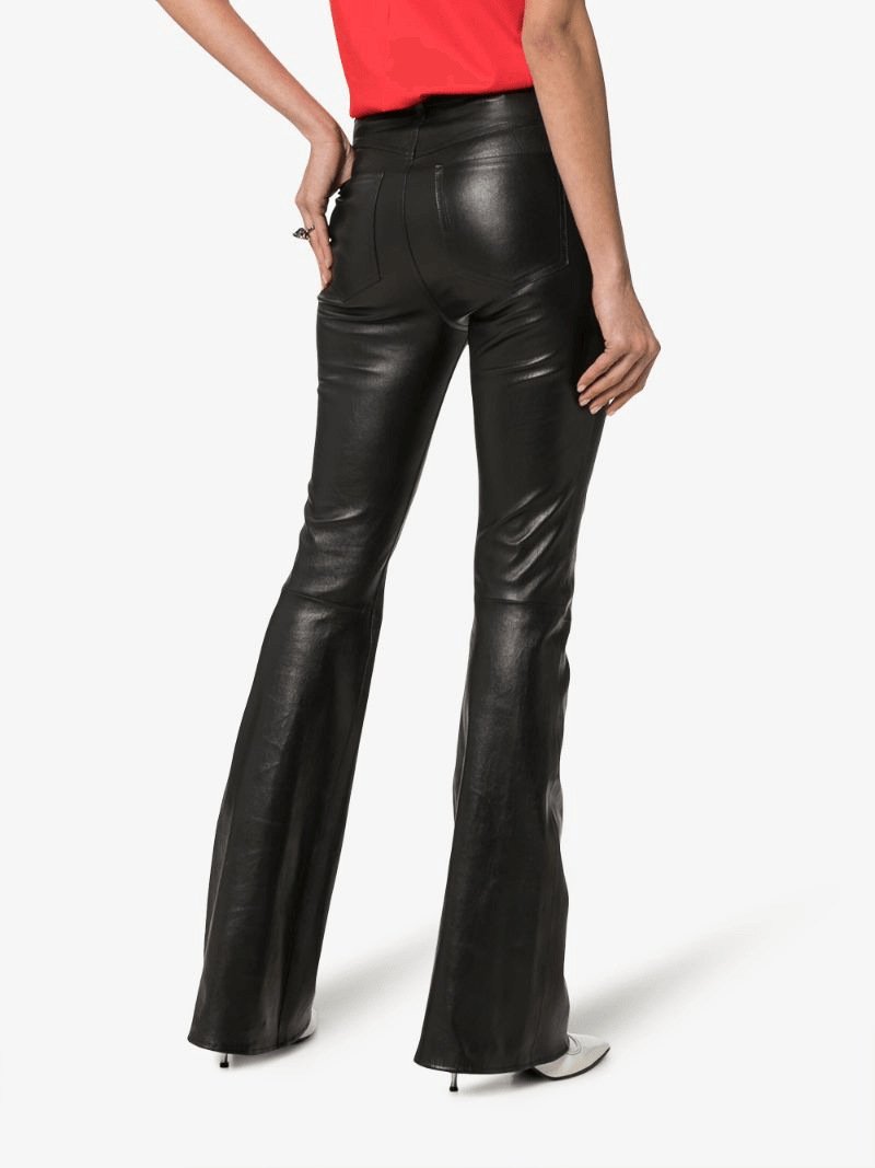 Tall Waist Stretch Tight Ladies Leather Pants - NANNING SIAM ...